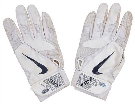 2011 Alex Rodriguez Game Used & Signed Nike Batting Gloves Used For Career Grand Slam #22 (Rodriguez LOA)
